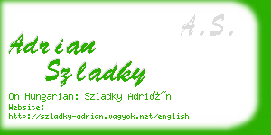 adrian szladky business card